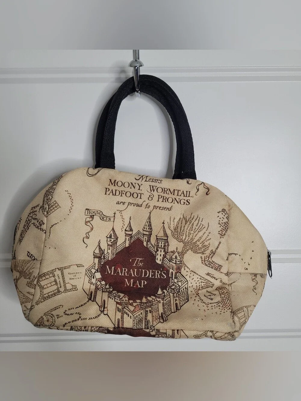 Harry Potter Marauder's Map print insulated lunch tote
